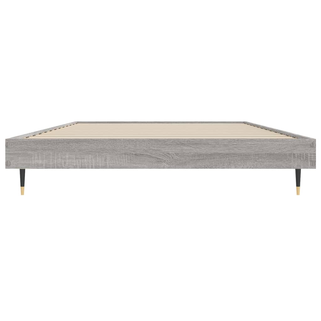 Cadre de lit sans matelas sonoma gris 90x200 cm