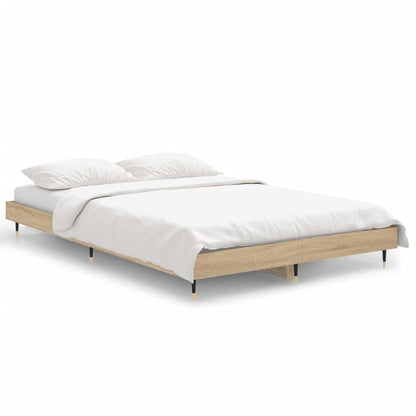 Cadre de lit sans matelas chêne sonoma 120x190 cm