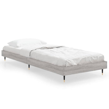 Cadre de lit sans matelas sonoma gris 75x190 cm