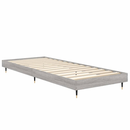 Cadre de lit sans matelas sonoma gris 75x190 cm