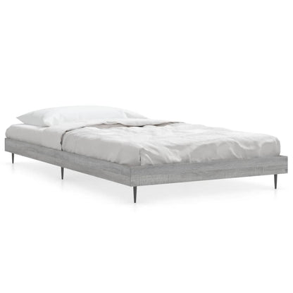 Cadre de lit sans matelas sonoma gris 100x200 cm