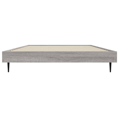 Cadre de lit sans matelas sonoma gris 100x200 cm