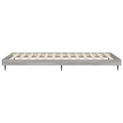 Cadre de lit sans matelas sonoma gris 100x200 cm