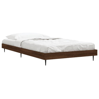 Cadre de lit sans matelas chêne marron 100x200 cm