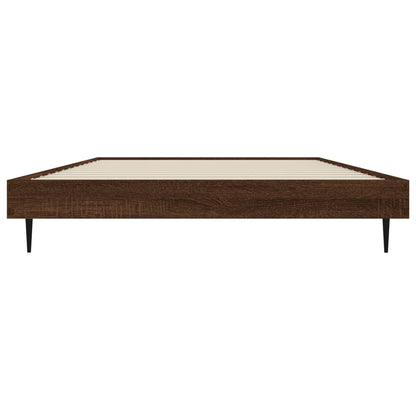 Cadre de lit sans matelas chêne marron 100x200 cm