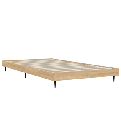 Cadre de lit sans matelas chêne sonoma 90x200 cm