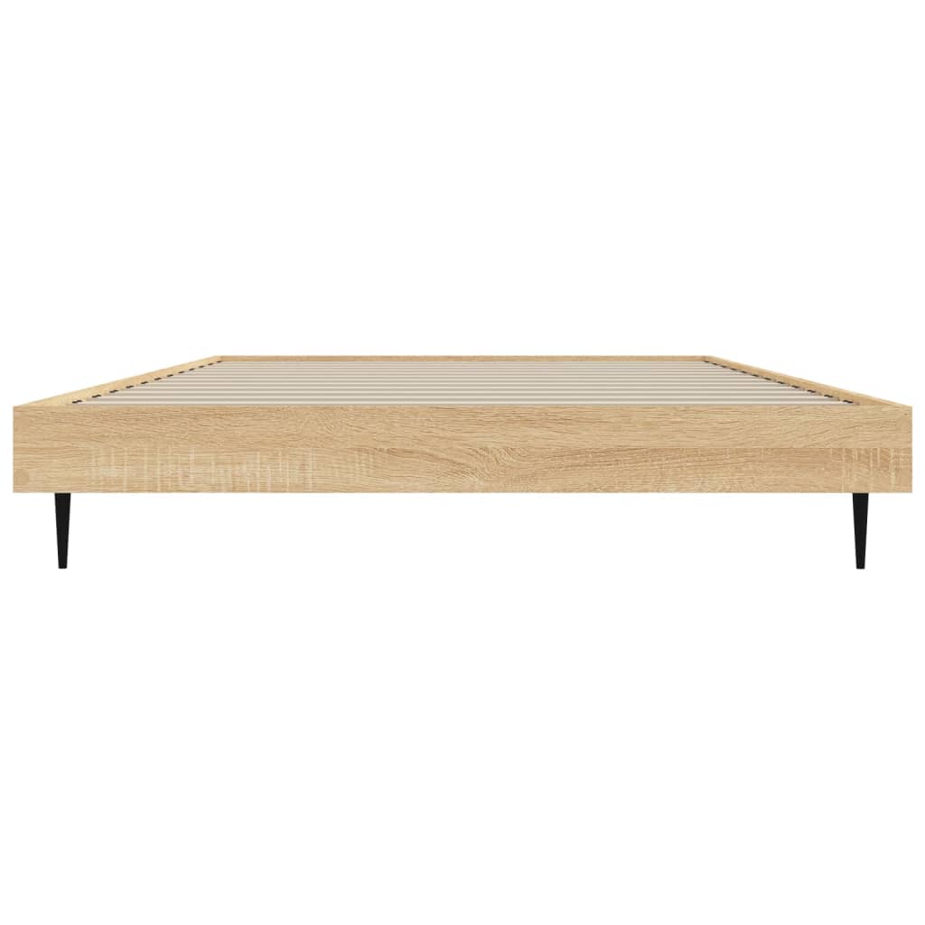 Cadre de lit sans matelas chêne sonoma 90x200 cm