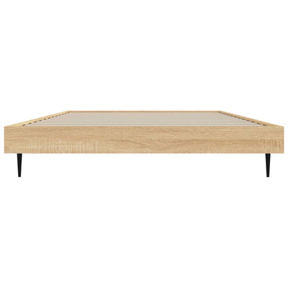 Cadre de lit sans matelas chêne sonoma 90x200 cm