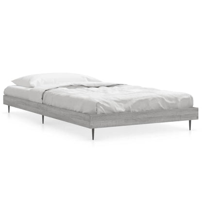 Cadre de lit sans matelas sonoma gris 90x200 cm