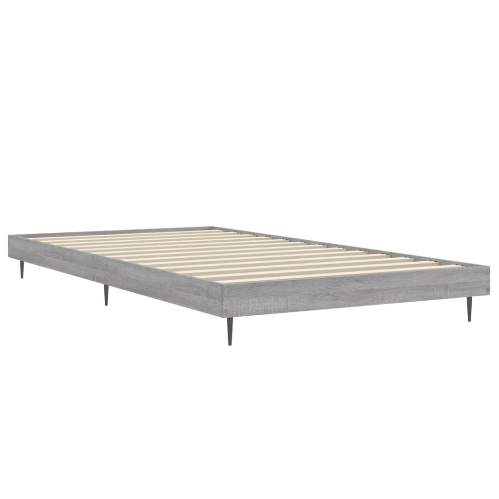 Cadre de lit sans matelas sonoma gris 90x200 cm