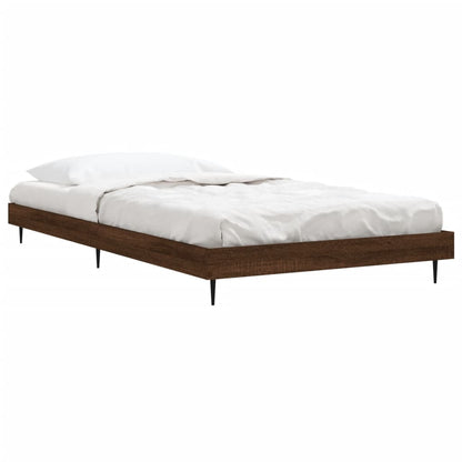 Cadre de lit sans matelas chêne marron 90x200cm bois ingénierie