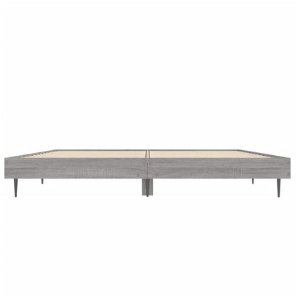 Cadre de lit sans matelas sonoma gris 140x190 cm