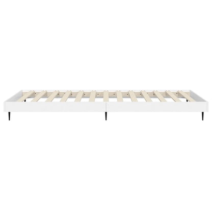 Cadre de lit sans matelas blanc 90x190 cm bois d'ingénierie