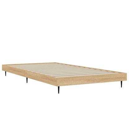 Cadre de lit sans matelas chêne sonoma 90x190 cm