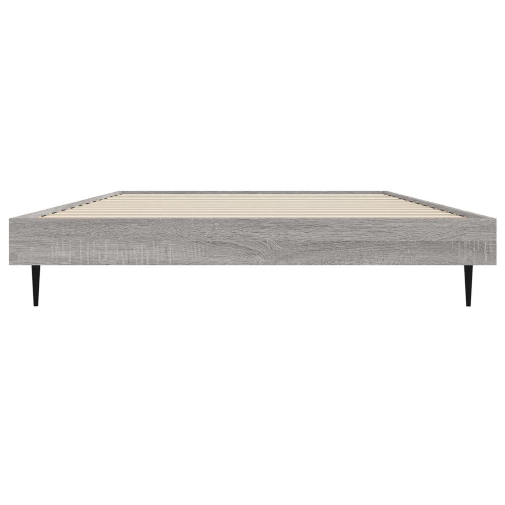 Cadre de lit sans matelas sonoma gris 90x190 cm