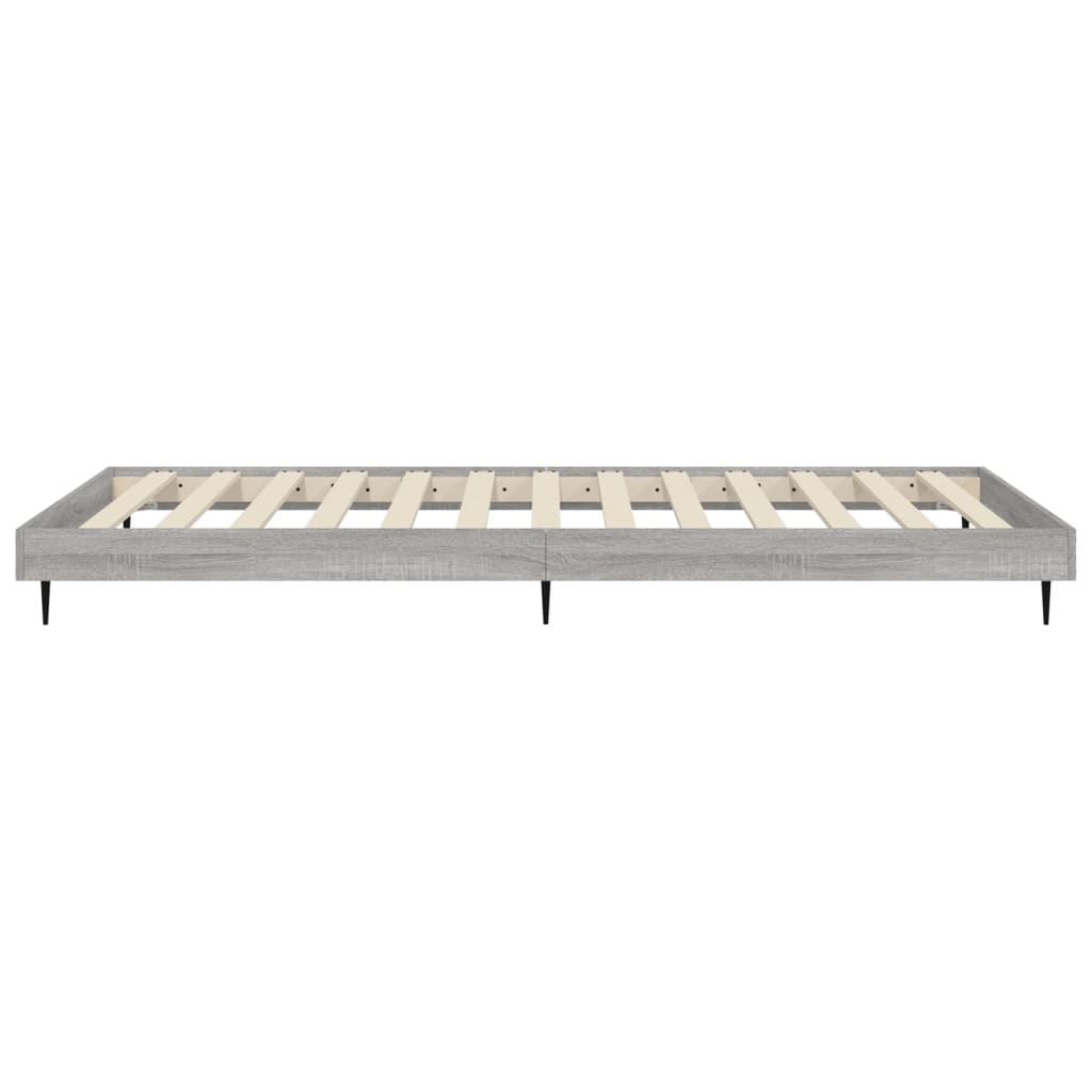 Cadre de lit sans matelas sonoma gris 90x190 cm