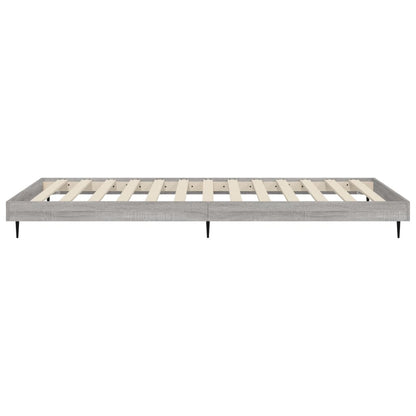 Cadre de lit sans matelas sonoma gris 75x190 cm