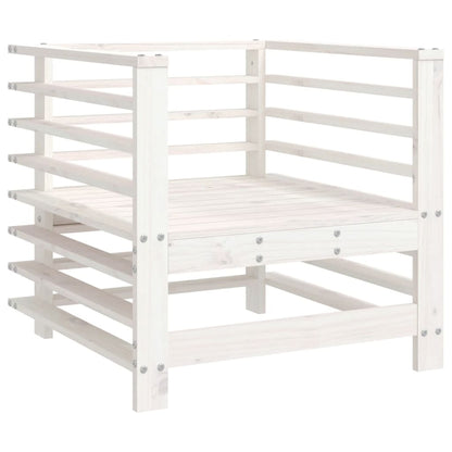 Chaises de jardin et coussins lot de 2 blanc bois de pin massif