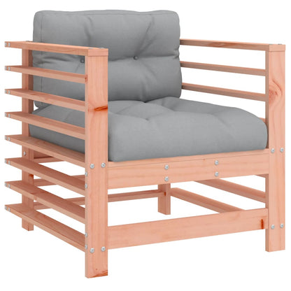 Chaises de jardin avec coussins lot de 2 bois massif douglas