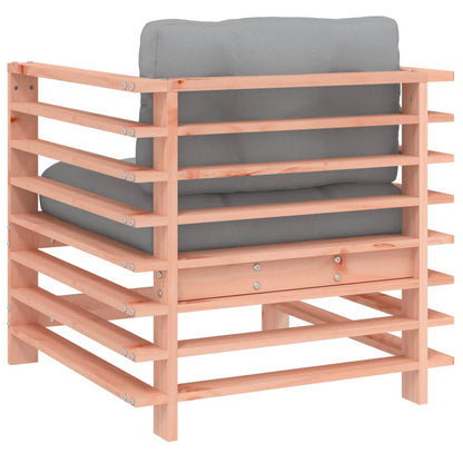 Chaises de jardin avec coussins lot de 2 bois massif douglas