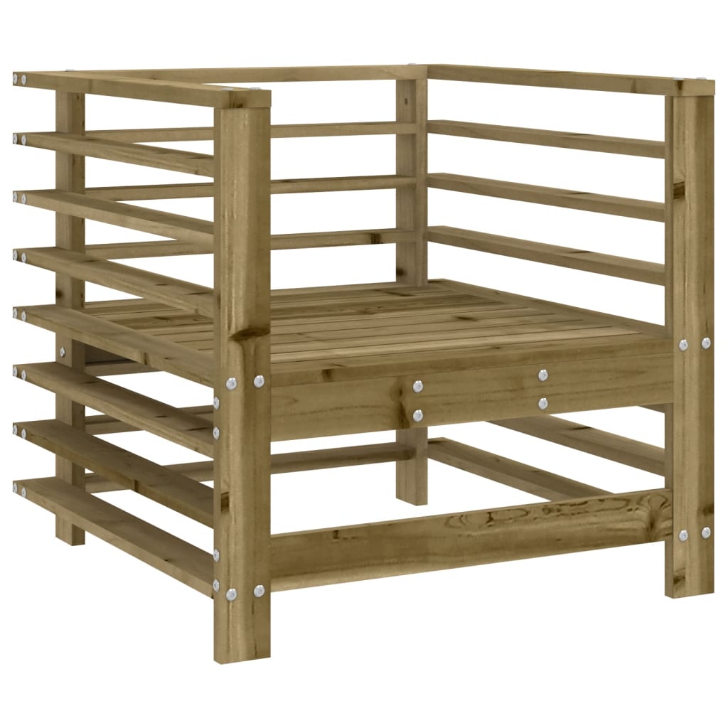 Chaises de jardin avec coussins lot de 2 bois de pin imprégné