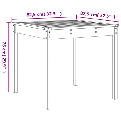 Ensemble à manger de jardin 5pcs gris bois massif de pin