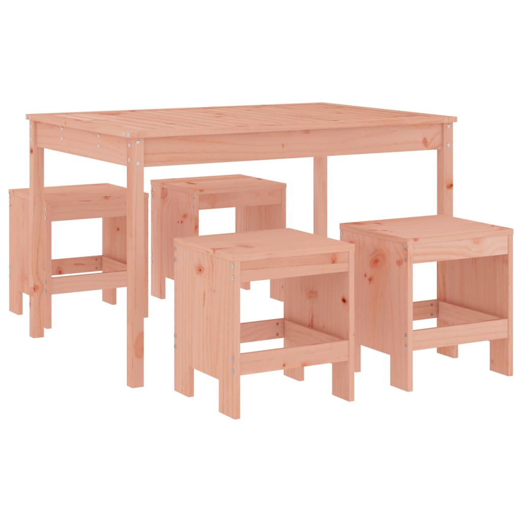 Ensemble à manger de jardin 5pcs bois massif Douglas