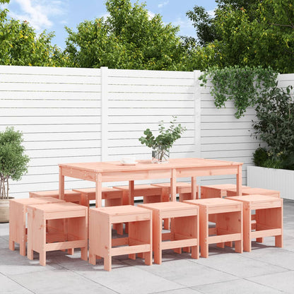 Ensemble à manger de jardin 13 pcs bois massif de Douglas