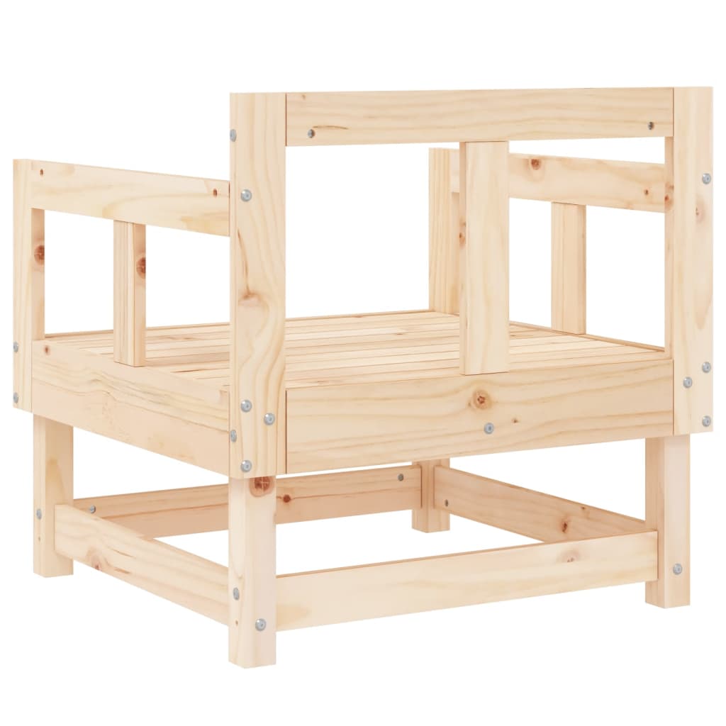 Chaises de jardin lot de 2 bois massif de pin