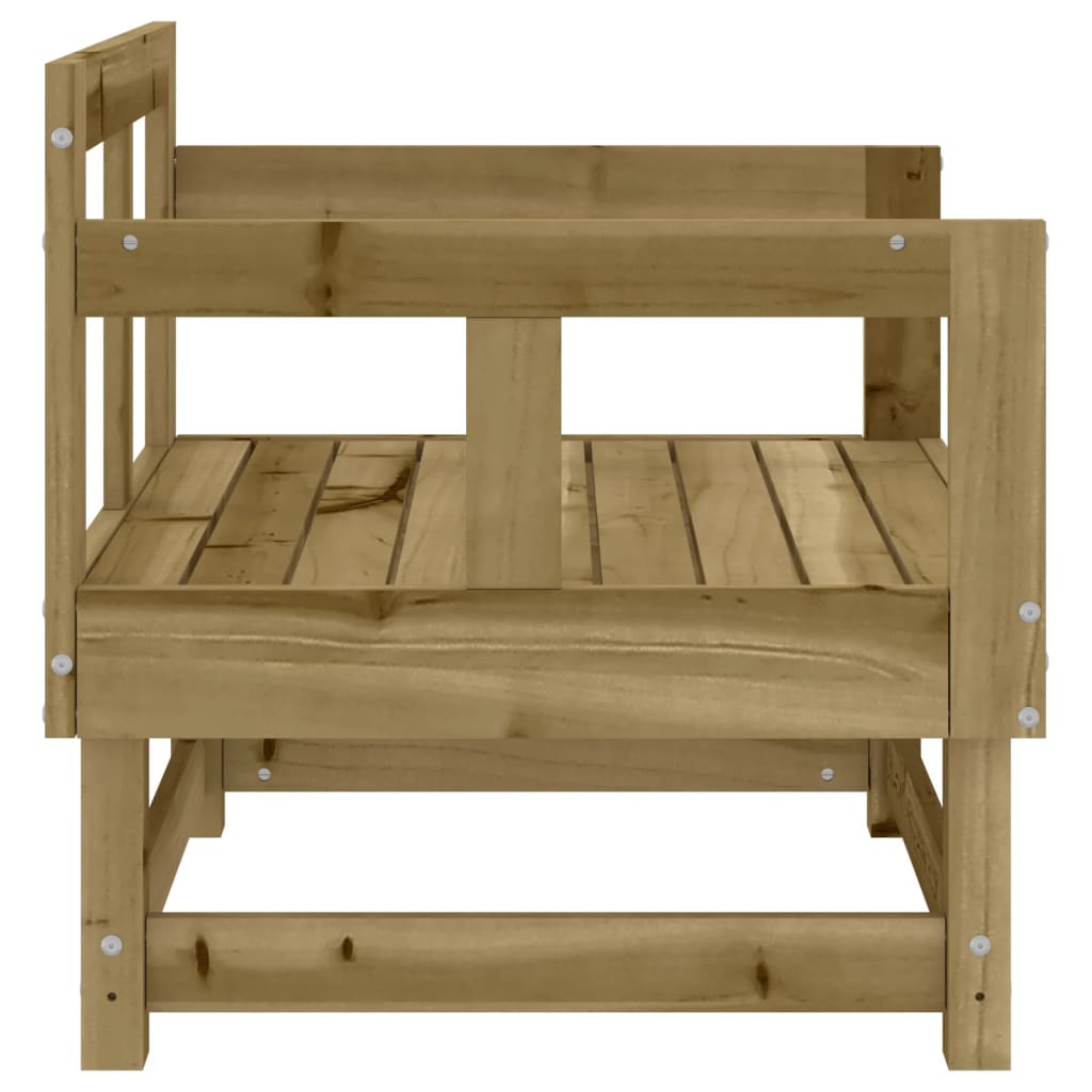 Chaises de jardin lot de 2 bois de pin imprégné