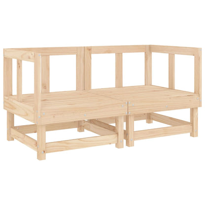 Canapés d'angle de jardin 2 pcs bois de pin massif