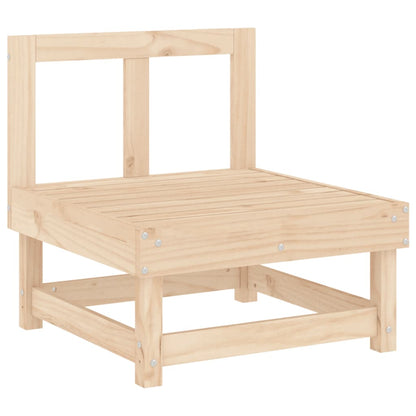 Canapés centraux de jardin 2 pcs bois de pin massif