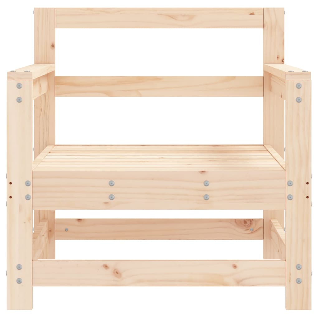 Chaises de jardin lot de 2 bois massif de pin