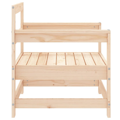 Chaises de jardin lot de 2 bois massif de pin