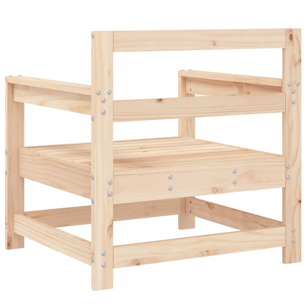 Chaises de jardin lot de 2 bois massif de pin