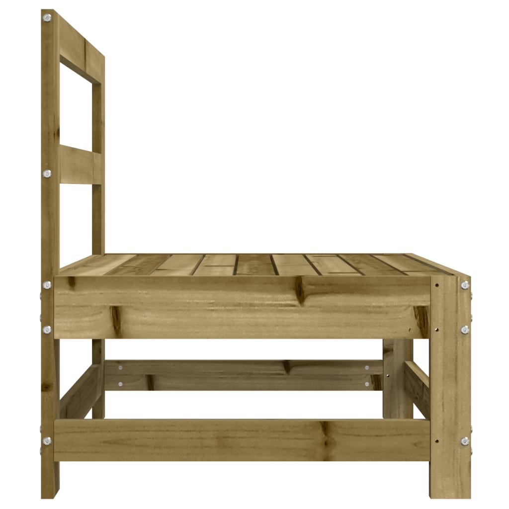 Canapés centraux de jardin 2 pcs bois de pin imprégné