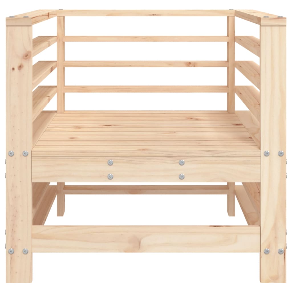 Chaises de jardin lot de 2 bois massif de pin