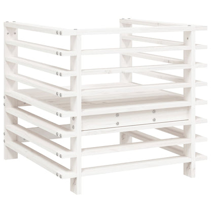 Chaises de jardin lot de 2 blanc bois massif de pin