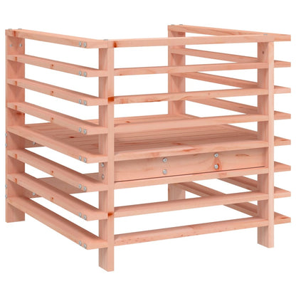 Chaises de jardin lot de 2 cm bois massif douglas