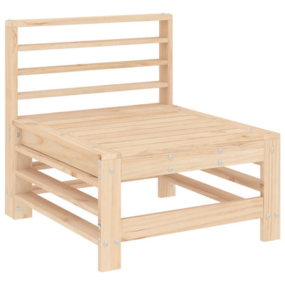 Canapés centraux de jardin 2 pcs bois de pin massif