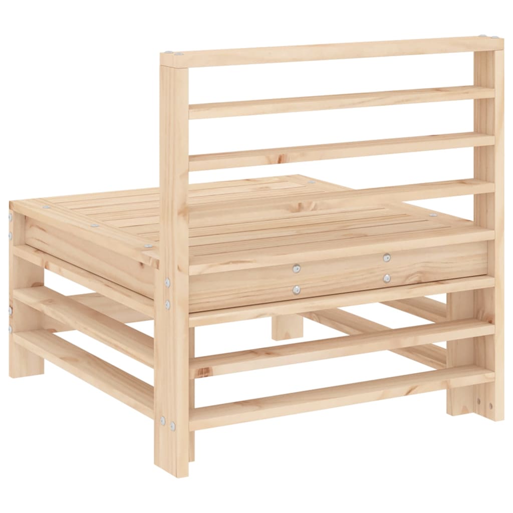 Canapés centraux de jardin 2 pcs bois de pin massif