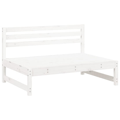 Canapés centraux de jardin 2pcs blanc 120x80 cm bois pin massif