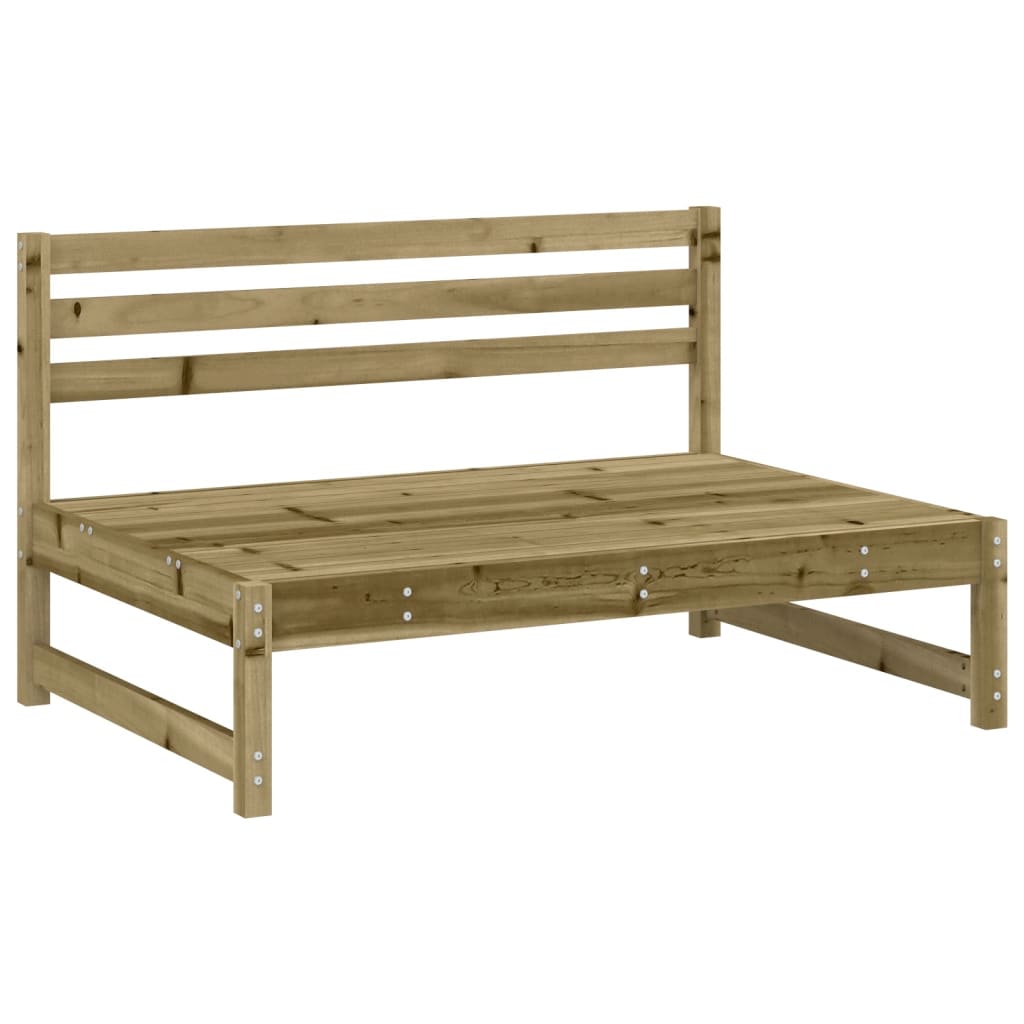 Canapés centraux de jardin 2 pcs 120x80 cm bois de pin imprégné