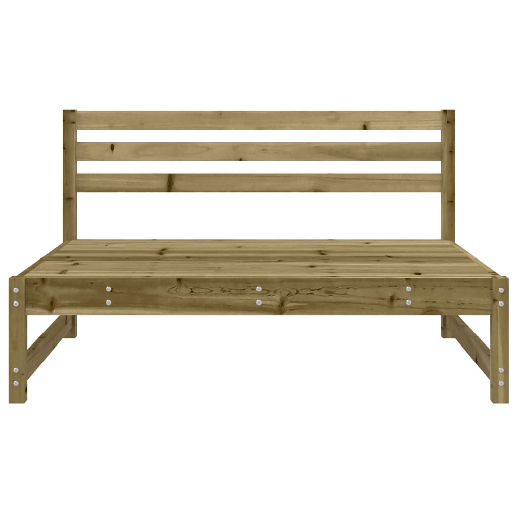 Canapés centraux de jardin 2 pcs 120x80 cm bois de pin imprégné