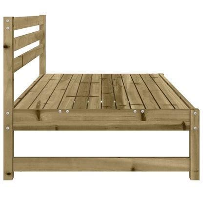 Canapés centraux de jardin 2 pcs 120x80 cm bois de pin imprégné