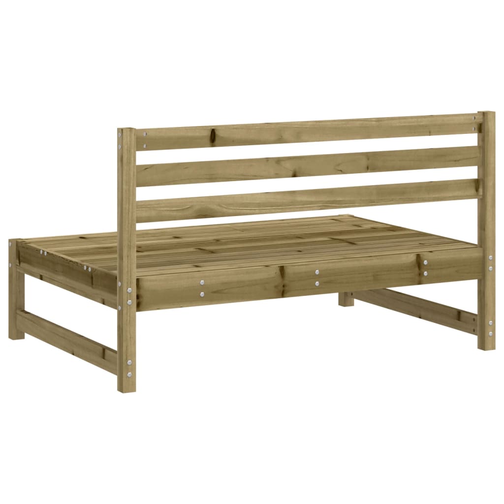 Canapés centraux de jardin 2 pcs 120x80 cm bois de pin imprégné