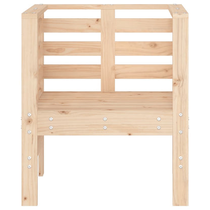 Chaises de jardin lot de 2 61,5x53x71 cm bois de pin massif