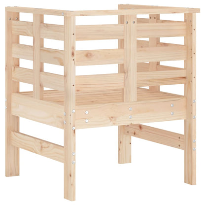 Chaises de jardin lot de 2 61,5x53x71 cm bois de pin massif