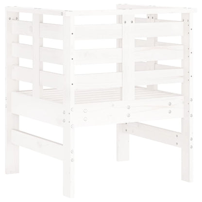 Chaises de jardin lot de 2 blanc 61,5x53x71 cm bois pin massif