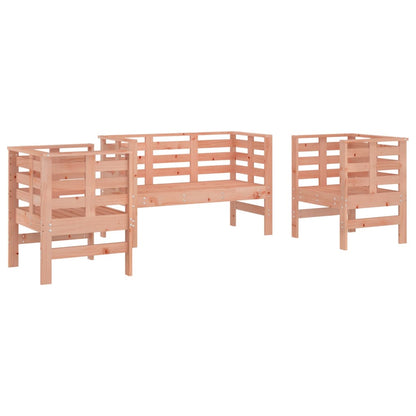 Salon de jardin 3 pcs bois massif douglas